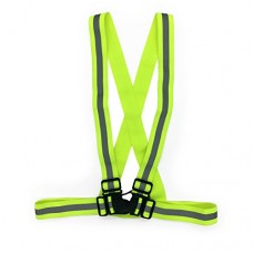 Silfrae reflective Vest for High Visibility  Lightweight  Adjustable & Elastic  with Emergency Identification Label. Multi-purpose For Running  Cycling  Motorcycling - B075CQDQFC